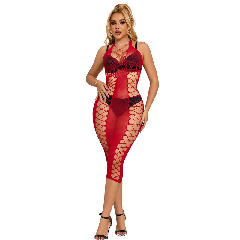Robe longue réseille rouge – Subblime 952327