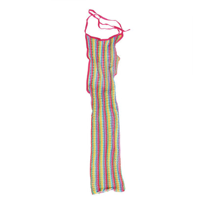 SUBBLIME - 952341 VESTIDO DE MALLA ARCOÍRIS TALLA ÚNICA