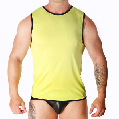 Macho – T Shirt Jaune l / XL