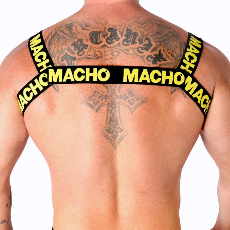 Macho – Harnais Double Jaune