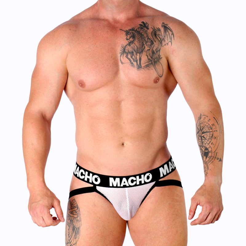 MALE - MX26X1 JOCK GRID WHITE S