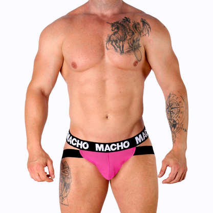 MACHO - MX28FR SUSPENSORIO ROSA FLUOR XL