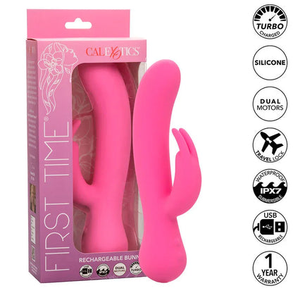 Calexotics – First Time Vibrateur Lapin Rechargeable Rose