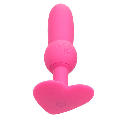 CALEXOTICS - TAPÓN ANAL CON CUENTAS PARA PRIMERA VEZ, SONDA, 10 VIBRACIONES, ROSA