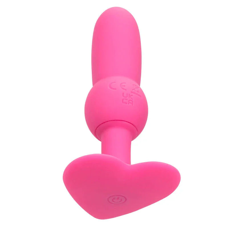 Calexotics – First Time Sonde Anal Plug Perlée 10 Vibrations Rose