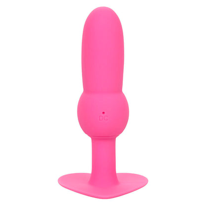 CALEXOTICS - TAPÓN ANAL CON CUENTAS PARA PRIMERA VEZ, SONDA, 10 VIBRACIONES, ROSA