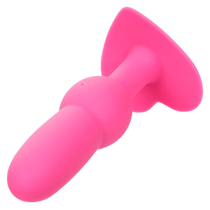 CALEXOTICS - TAPÓN ANAL CON CUENTAS PARA PRIMERA VEZ, SONDA, 10 VIBRACIONES, ROSA