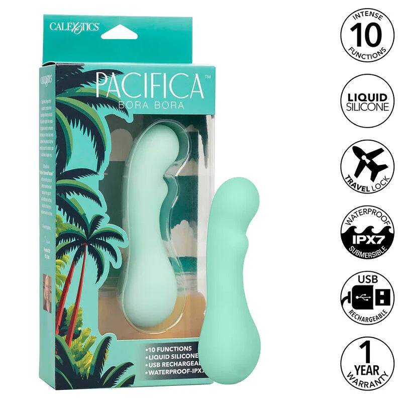 Calexotics – Pacifica Bora Bora Estimulateur Point G 10 Vibrations Aqua