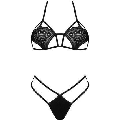Livco Corsetti Fashion – Soutien Gorge + String Jimena Lc 20216 Noir taille Unique