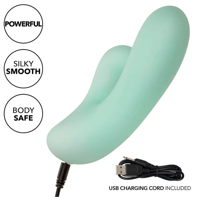 Calexotics – Pacifica Fiji Vibrateur & Estimulateur Point G 10 Vibrations Aqua