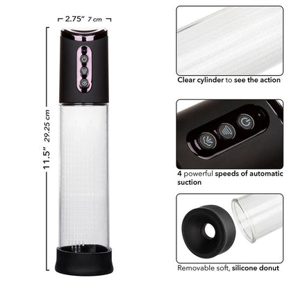 CALEXOTICS - BOMBA DE ENERGÍA ESTIMULANTE PEAK DE 4 VELOCIDADES, NEGRA