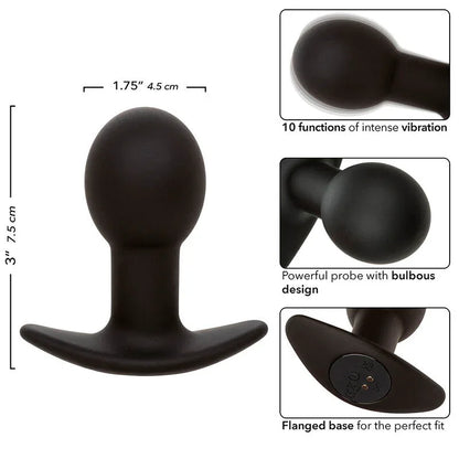 Calexotics – Rock Bottom Plug Anal 10 Vibrations Silicone Noir
