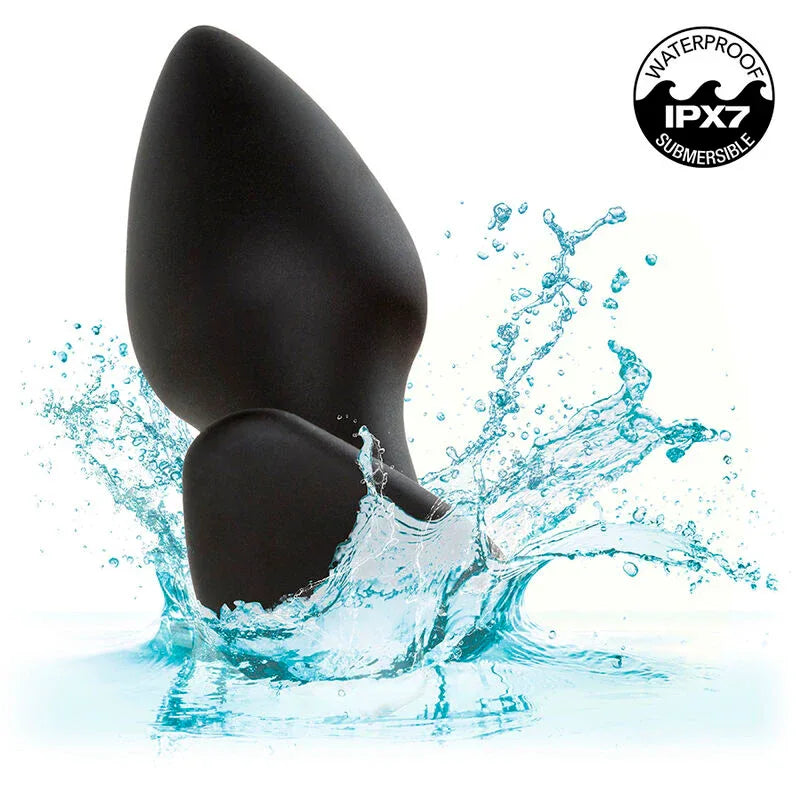 Calexotics – Rock Bottom Plug Anal Parfait 10 Vibrations Silicone Noir