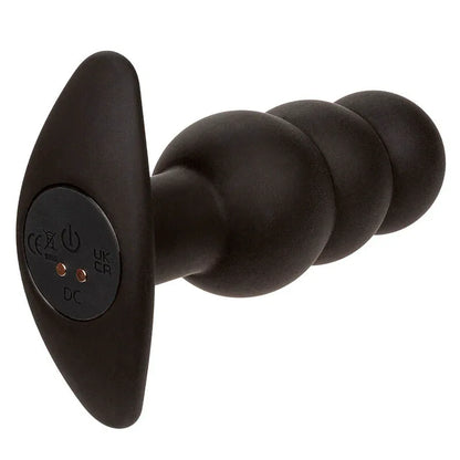Calexotics – Rock Bottom Plug Anal Perlé 10 Vibrations Silicone Noir