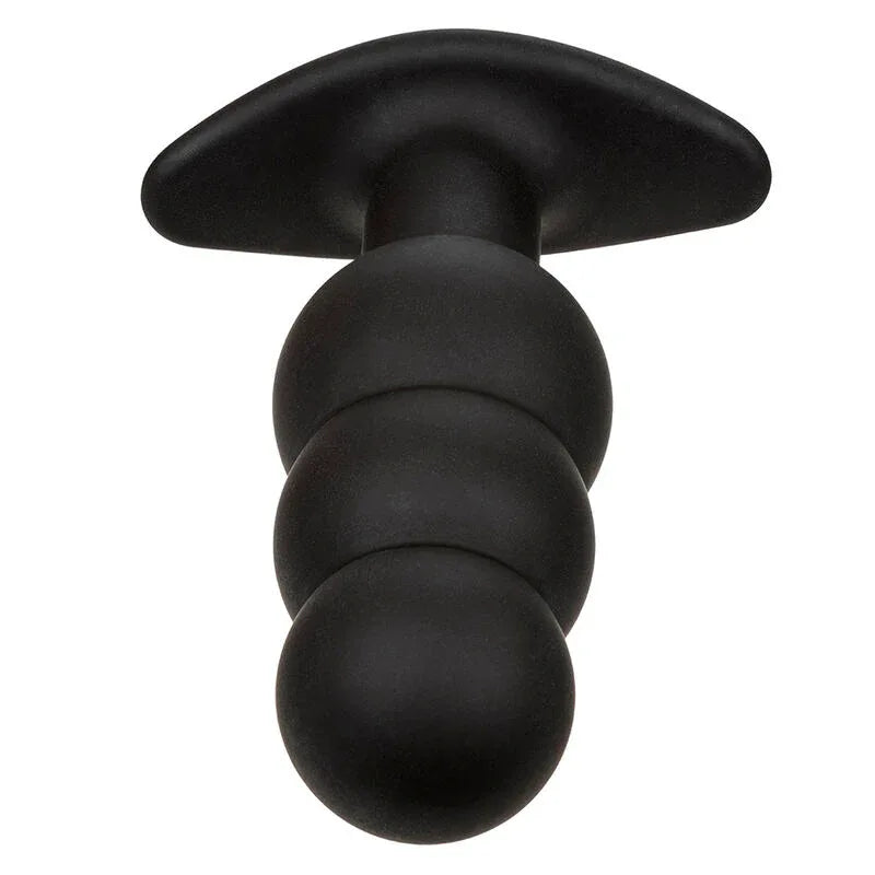 Calexotics – Rock Bottom Plug Anal Perlé 10 Vibrations Silicone Noir