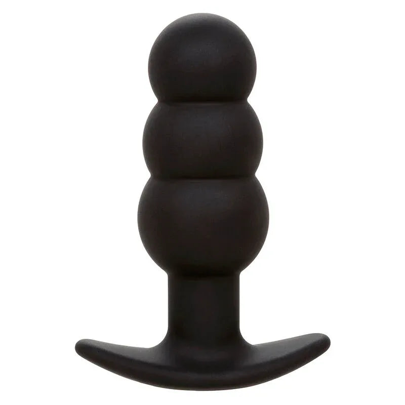 Calexotics – Rock Bottom Plug Anal Perlé 10 Vibrations Silicone Noir