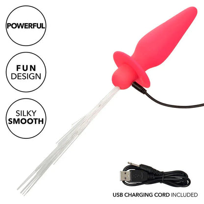 Calexotics – Southern Lights Light Up Plug Anal 10 Vibrations Silicone Rose