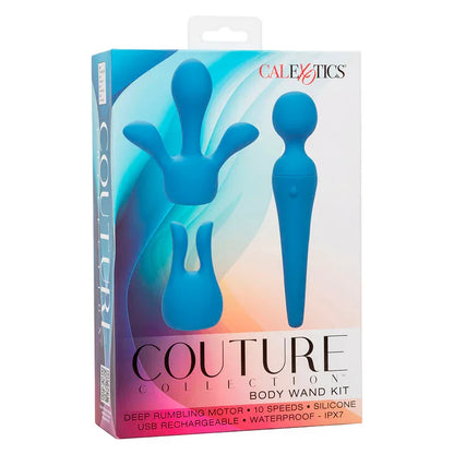Calexotics – Couture Kit Vibrateur Wand 10 Vibrations Bleu