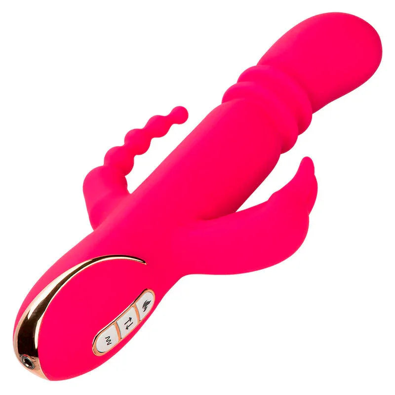 Calexotics – Jack Fantasy Triple Vibrateur Chauffant Lapin Rose