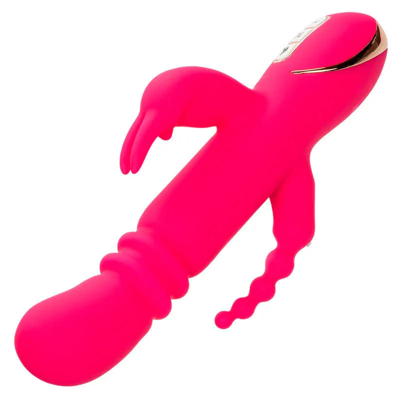 Calexotics – Jack Fantasy Triple Vibrateur Chauffant Lapin Rose
