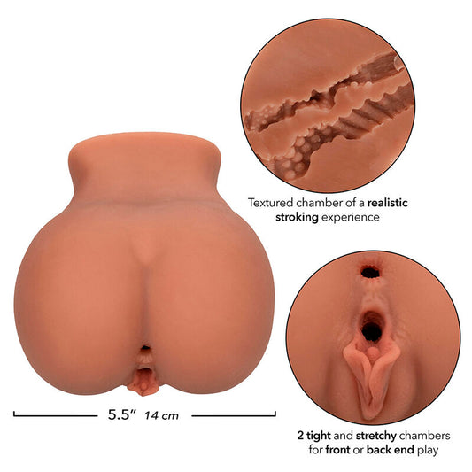 CALEXOTICS - THE ROLLER BABE THE REALISTIC DOUBLE MASTURBATOR FLESH