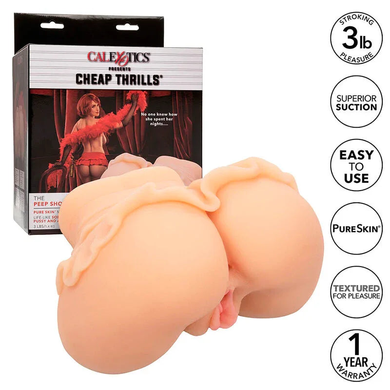 Calexotics – The Peep Show Girl Double Masturbateur Réaliste Chair