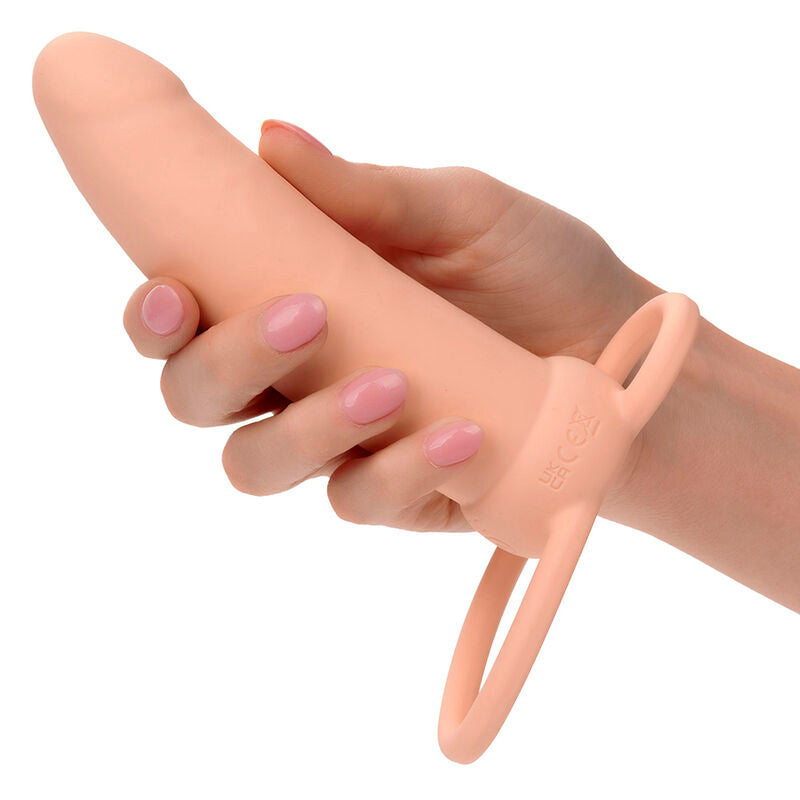 CALEXOTICS - MAXX THICK DOBLE PENETRADOR 10 VIBRACIONES CARNE