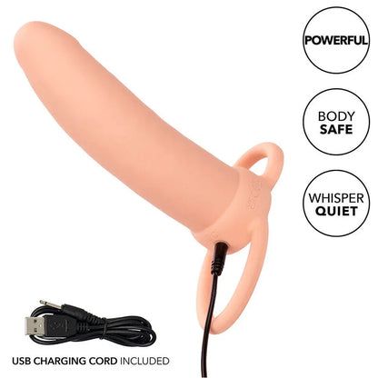 Calexotics – Maxx Thick Double Pénétrateur 10 Vibrations Chair