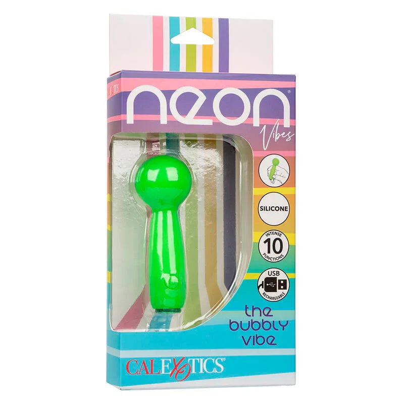 Calexotics – Neon Vibes le Bubbly Vibe Mini Masseur 10 Vibrations Vert