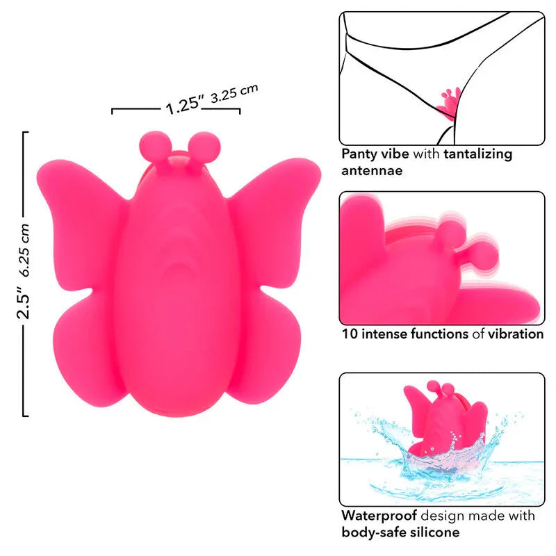 Calexotics – Neon Vibes Flutter Vibe Stimulateur 10 Vibrations Rose