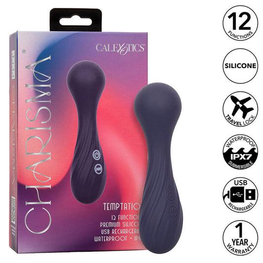 CALEXOTICS - MASAJEADOR CHARISMA TEMPTATION DE 12 FUNCIONES MORADO