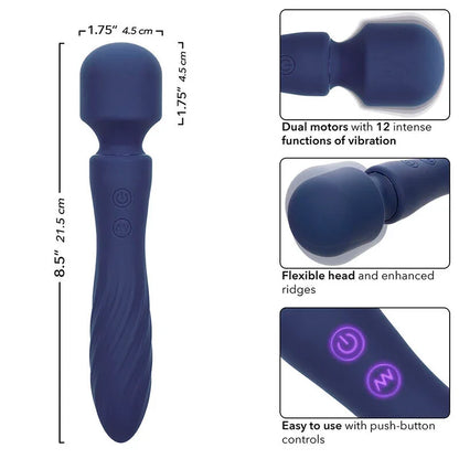 Calexotics – Charisma Mystique Masseur Double Moteurs 12 Fonctions 20,5 cm X 4,5 cm Violet