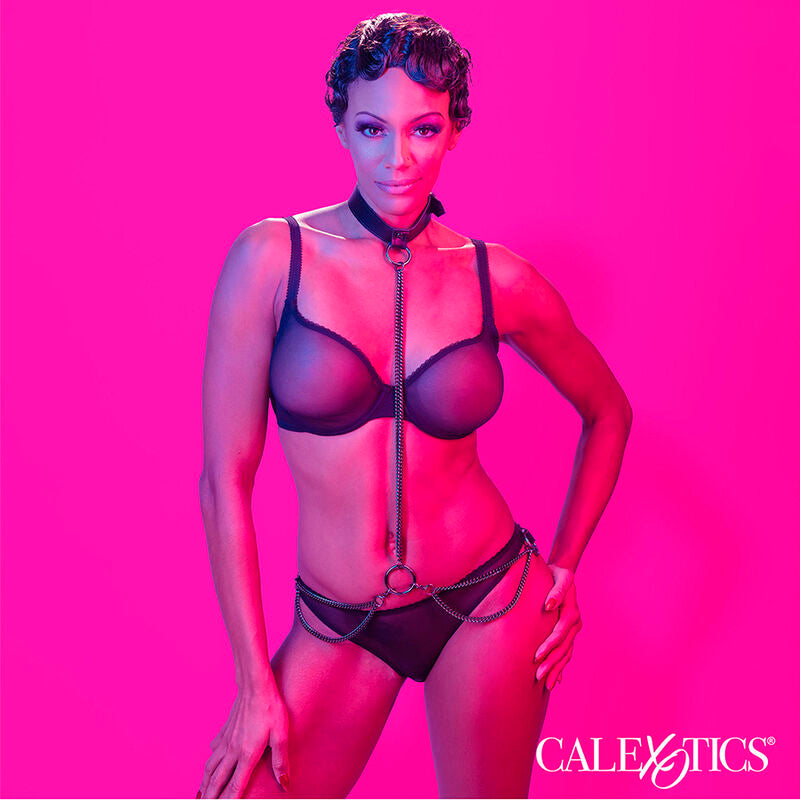 CALEXOTICS - EUPHORIA HALTER COLLAR AND CHAIN ​​LEASH