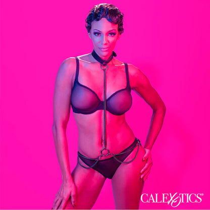 CALEXOTICS - EUPHORIA HALTER COLLAR AND CHAIN ​​LEASH