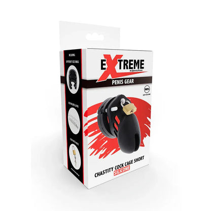 Hidden Desire – Extreme Cage de Chasteté Silicone taille S Noir