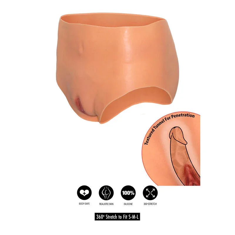 Hidden Desire – Alter Ego Vagin Ouvert Slip taille Haute Chair