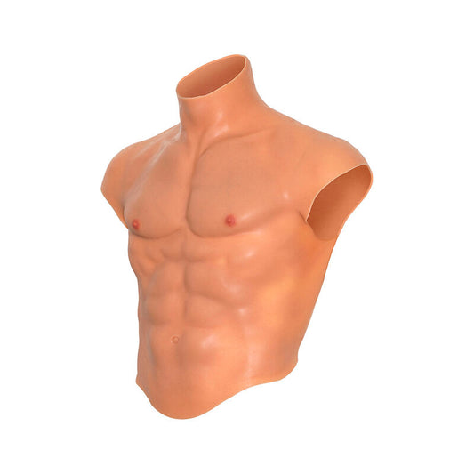 DESEO OCULTO - CAMISA DE TORSO DE SILICONA PARA HOMBRE ALTER EGO CON ABS CARNE