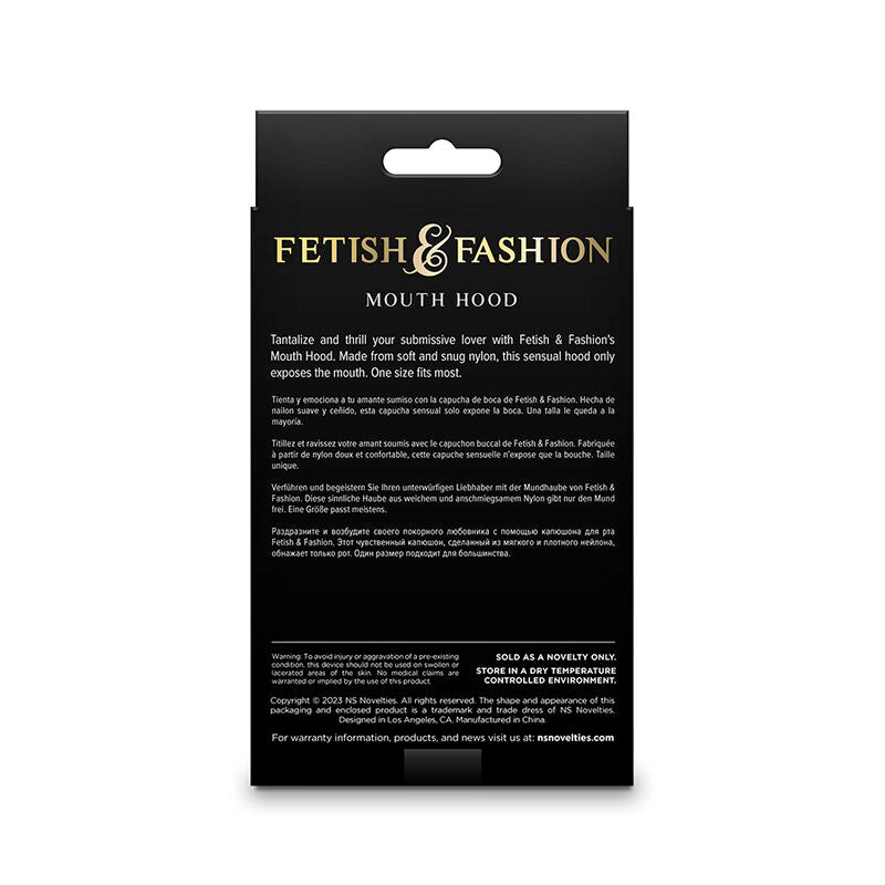 NOVEDADES NS - FETICHE Y MODA CUBIERTA BOCAL DE NYLON BLANCA