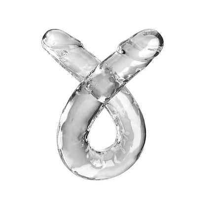 King Cock – Double Trouble Double Gode 46 cm Transparent