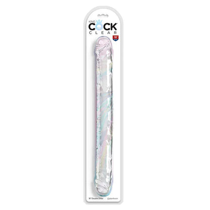 King Cock – Double Trouble Double Gode 46 cm Transparent
