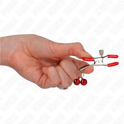 KINK - ABRAZADERA DE METON DOBLE CAMPANA ROJA 6 CM