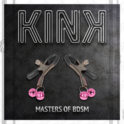 KINK - ABRAZADERA DE METON DOBLE CAMPANA ROSA 6 CM