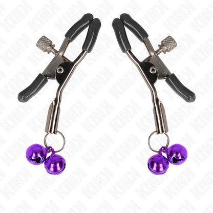 KINK - ABRAZADERA DOBLE CAMPANA METON MORADA 6 CM