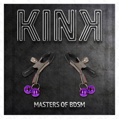 KINK - ABRAZADERA DOBLE CAMPANA METON MORADA 6 CM