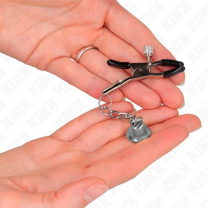 Kink – Pinces à Téléton Pendentif Cloche Argent 6 cm