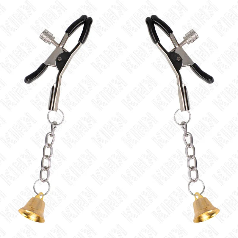 Kink – Pinces à Télémon Pendentif Cloche Or 6 cm