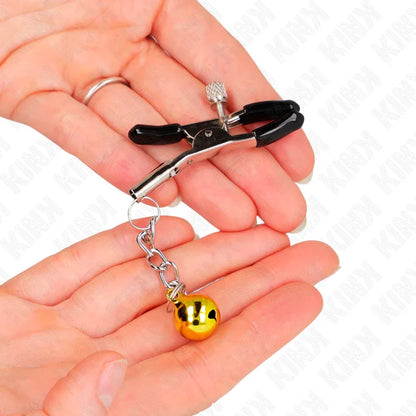 Kink – Pinces à Meton Pendentif Jingle Bell Or 6 cm