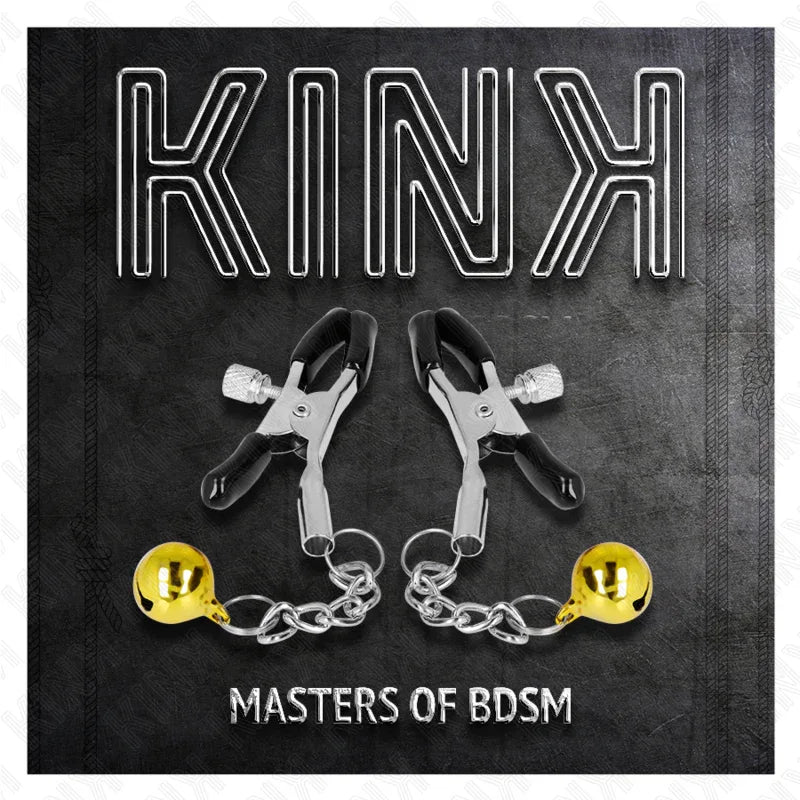 Kink – Pinces à Meton Pendentif Jingle Bell Or 6 cm