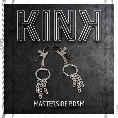 KINK - ABRAZADERA DE JUNTA TÓRICA METON Y CADENA DE PLATA PEQUEÑA DE 6 CM