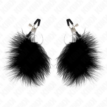 KINK - ABRAZADERA DE PLUMA METON NEGRA 7 CM